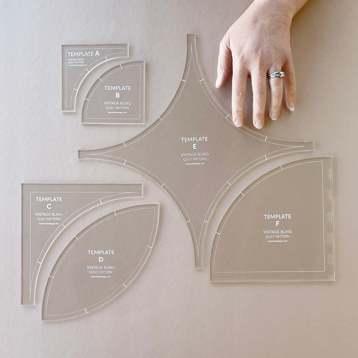 Vintage Bling Templates by Holly Clarke Design