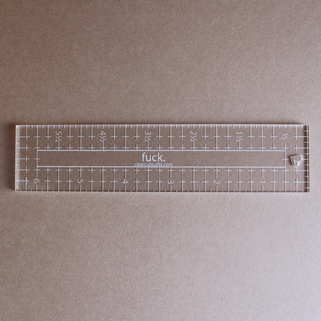 (NSFW) f**k 1 1/2" x 6 1/2" ruler