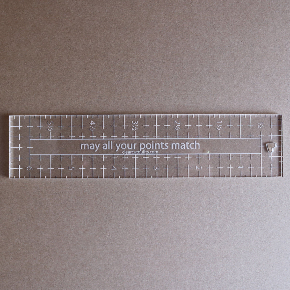 Points Match 1 1/2" x 6 1/2" ruler