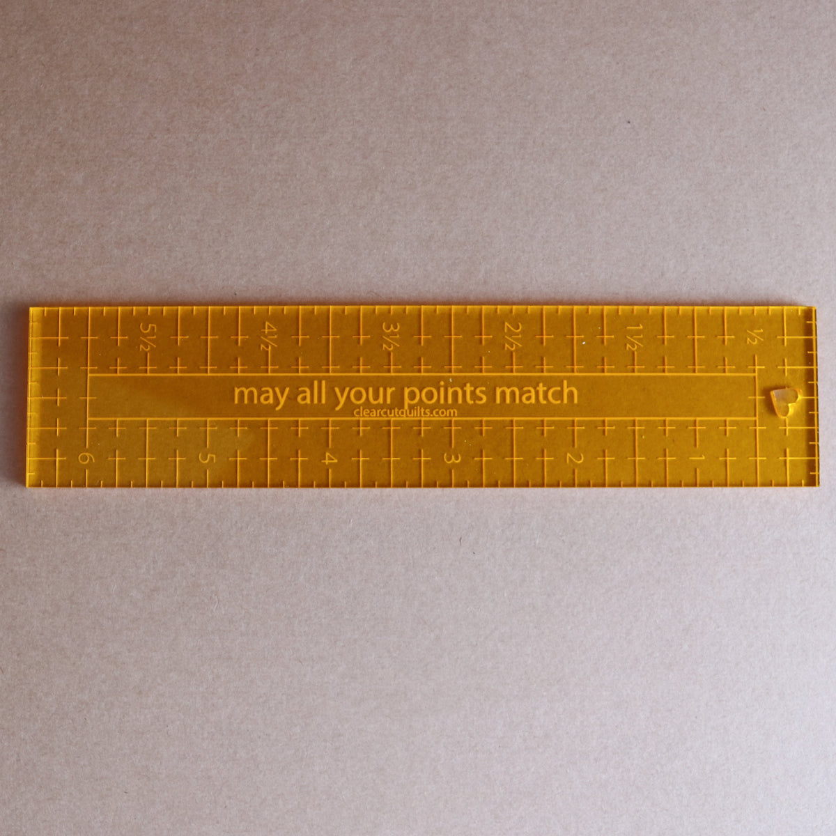 Points Match 1 1/2" x 6 1/2" ruler