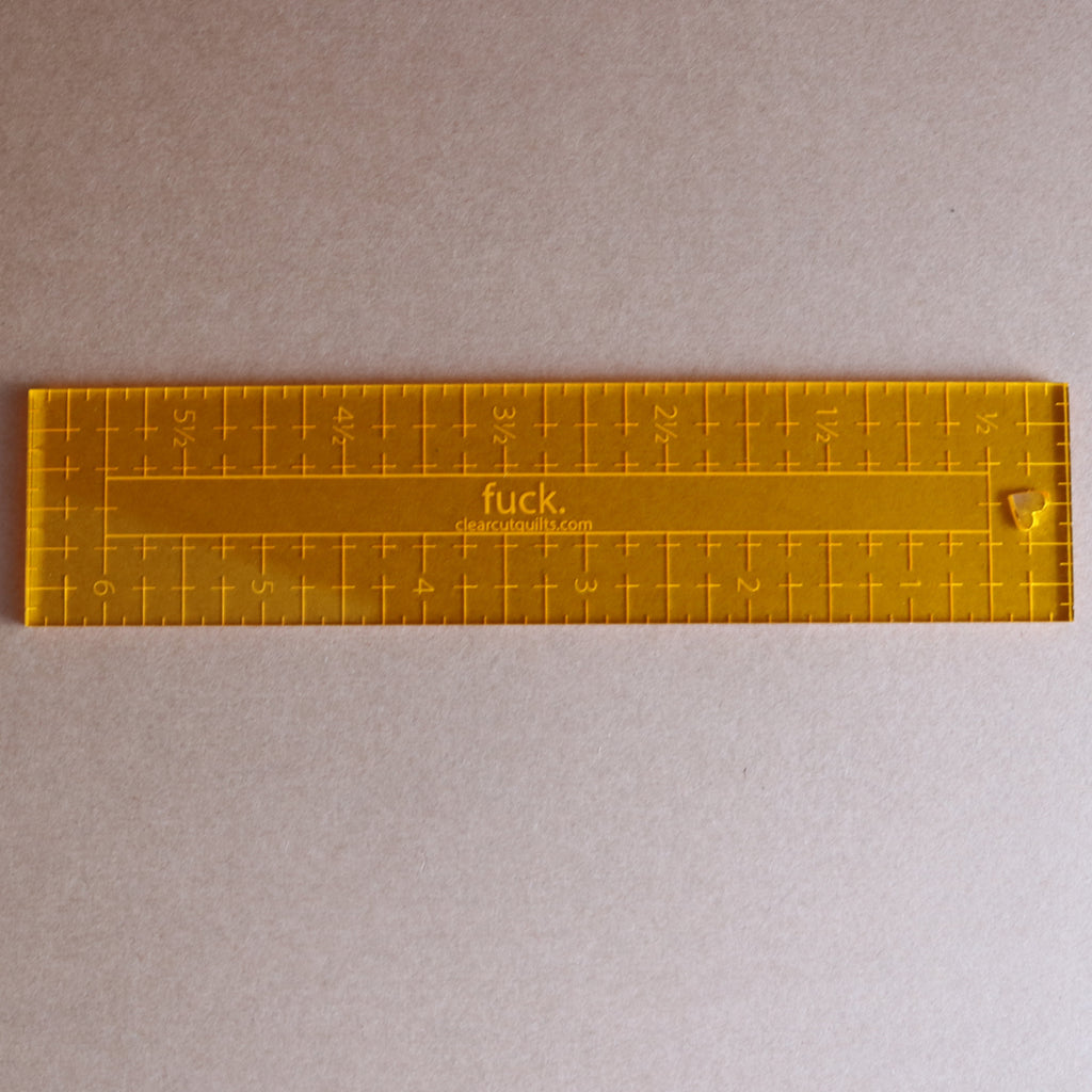 (NSFW) f**k 1 1/2" x 6 1/2" ruler