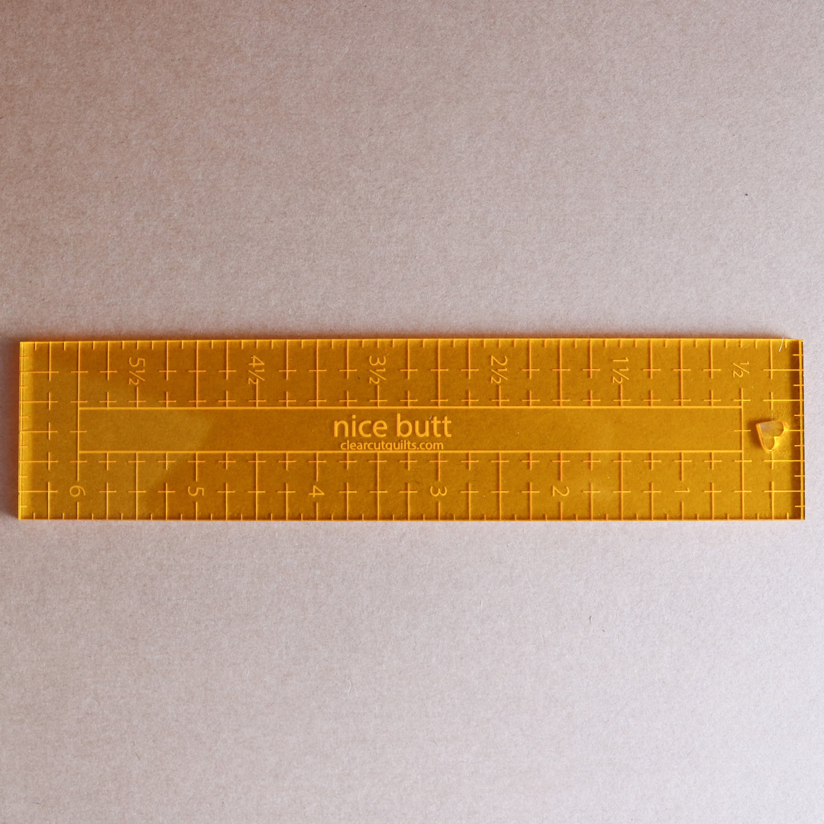 nice butt 1 1/2" x 6 1/2" ruler