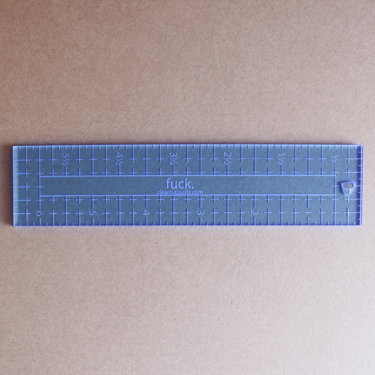 (NSFW) f**k 1 1/2" x 6 1/2" ruler