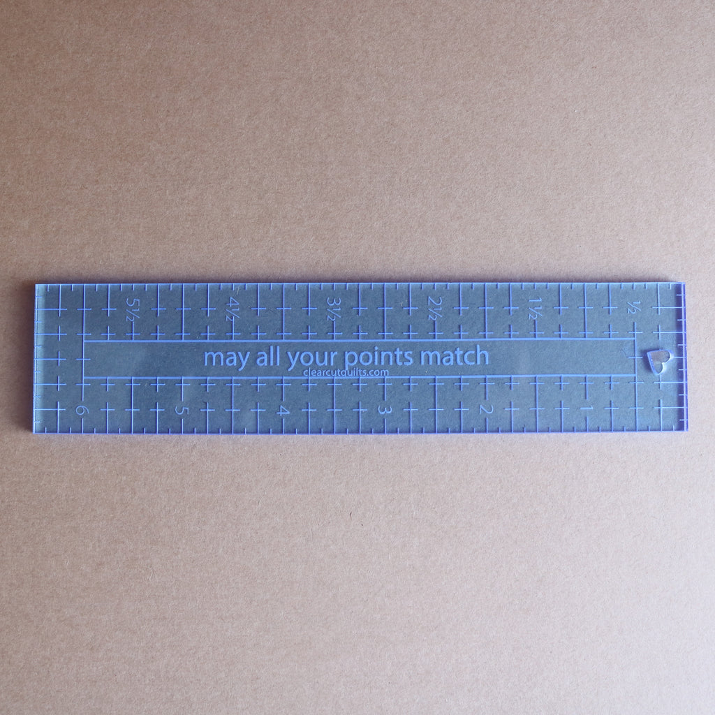 Points Match 1 1/2" x 6 1/2" ruler