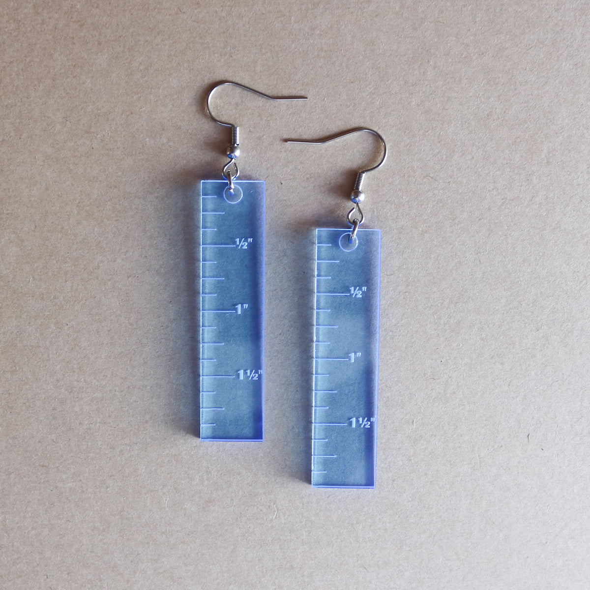 Mini Ruler Earrings - Measure Bling