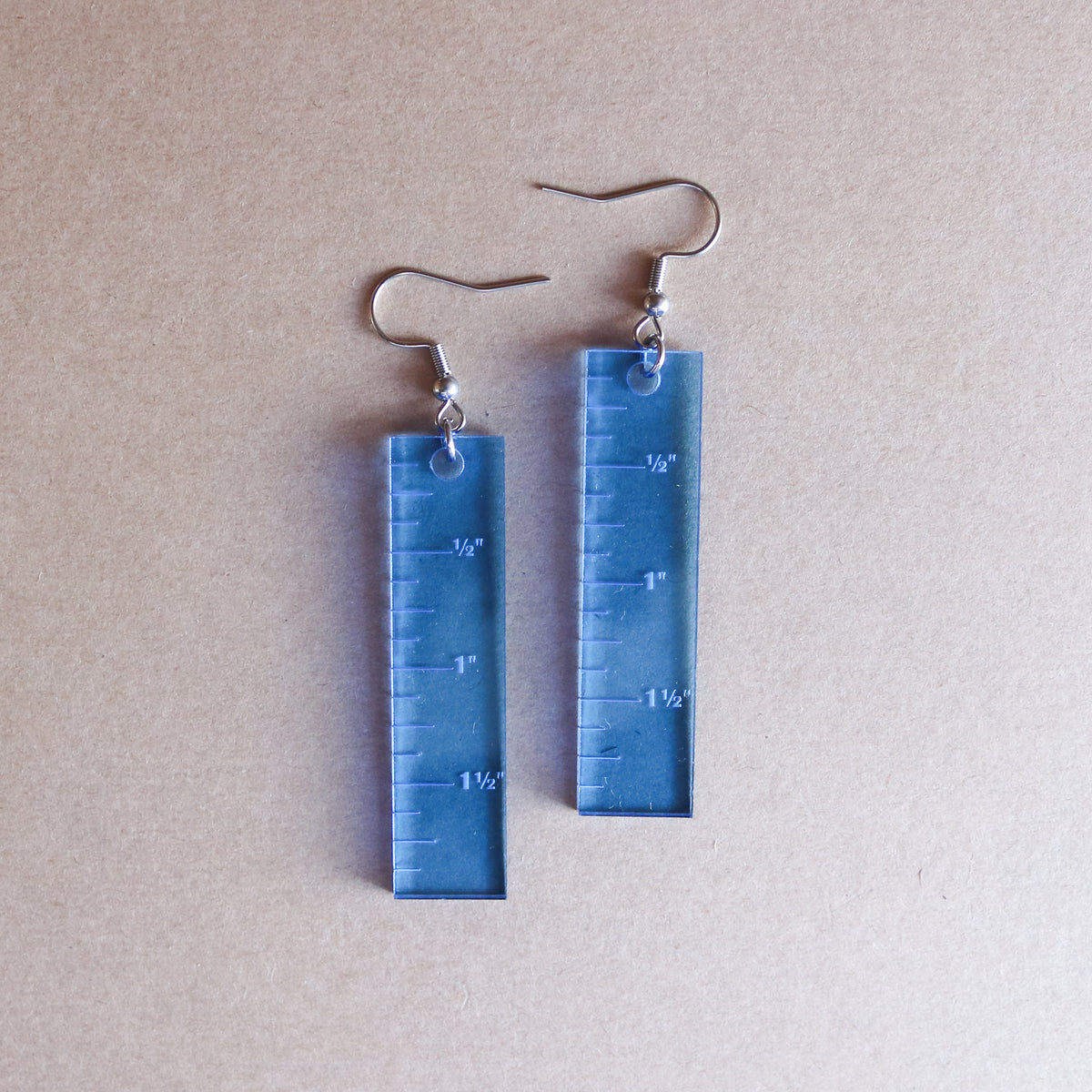 Mini Ruler Earrings - Measure Bling